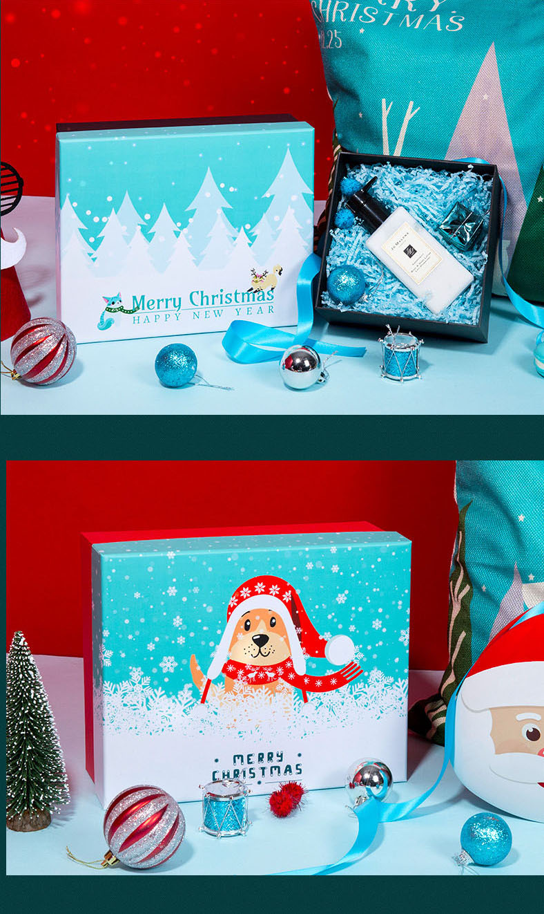 Cajas de embalaje de decoración navideña roja