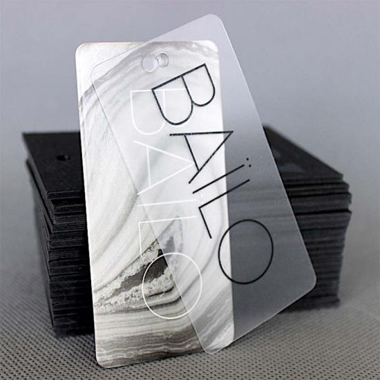 Etiquetas personalizadas de plástico transparente transparente de impresión de pvc 