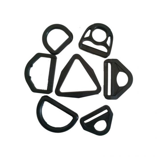 Hebillas de plástico ajustables con anillo en D para bolsas 