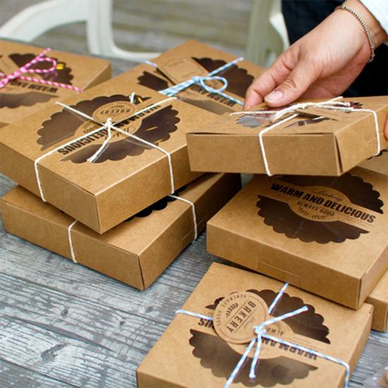 cajas de pastel de papel personalizadas para llevar 