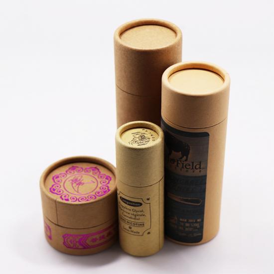  Personalizado Impresión de caja de cartón de tubo de embalaje de forma cilíndrica 