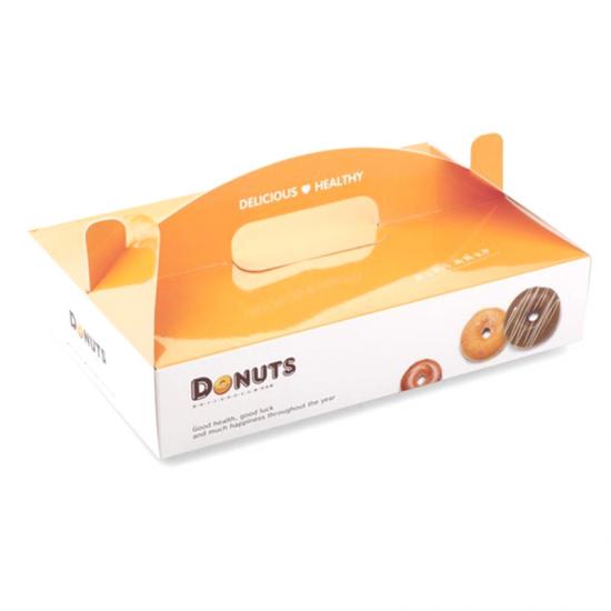 Donuts de panadería para llevar caja de papel