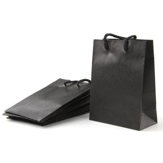 Bolsa de papel de regalo de compras de marca personalizada elegante 