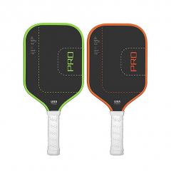 Pala de pickleball de fibra de carbono mate con textura de lana