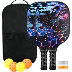 Pala de pickleball de fibra de carbono personalizada